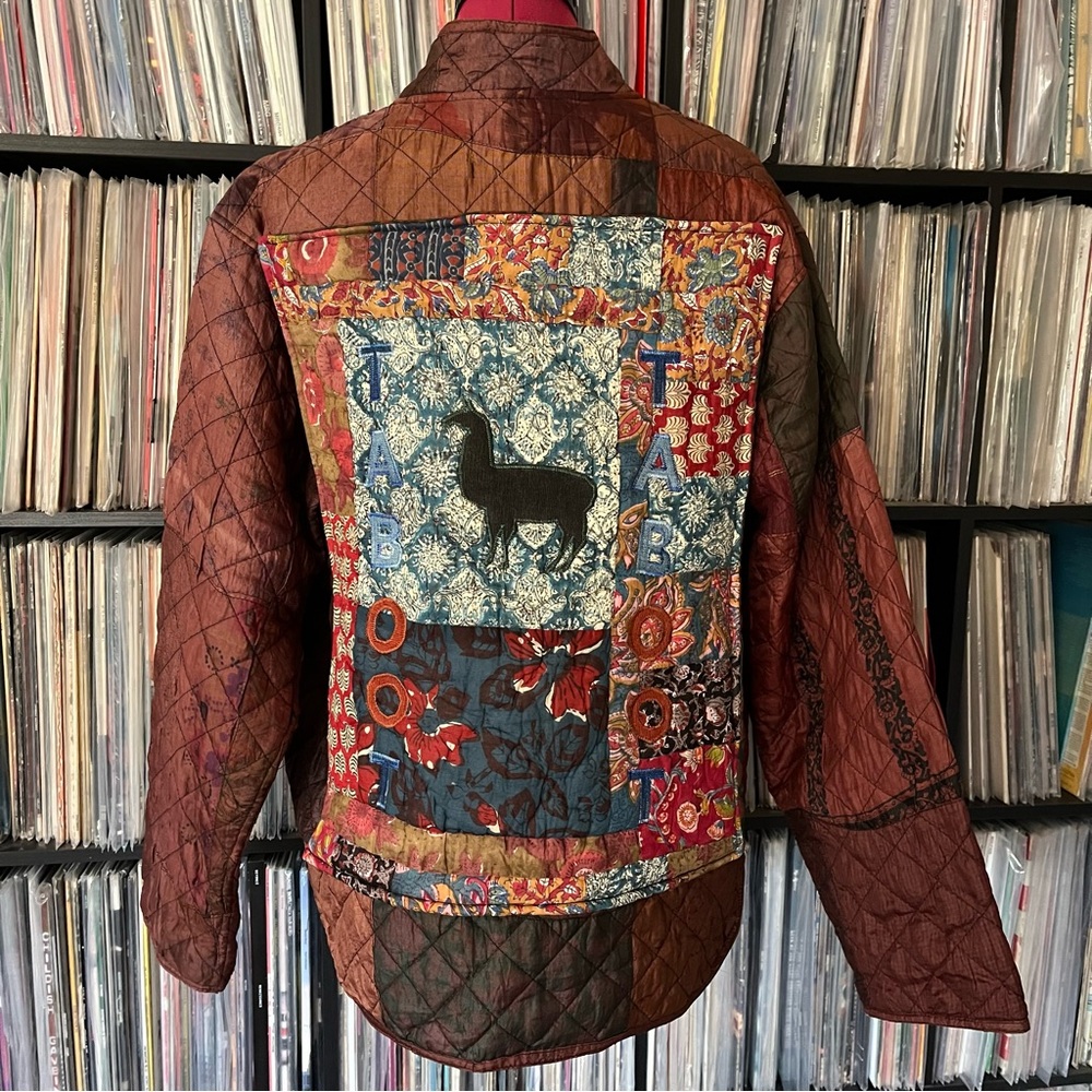 Phish Llama Taboot Patchwork Silk Jacket Sacred T… - image 1